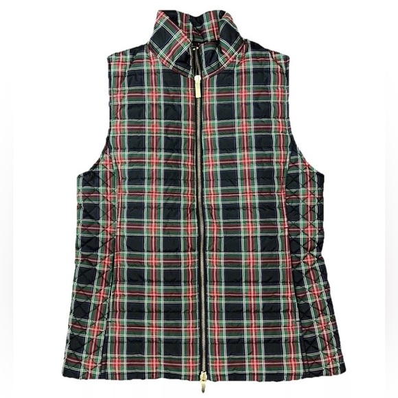 NWT - Vineyard Vines Tartan Plaid Puffer Vest - Size XXS - Picture 1 of 9